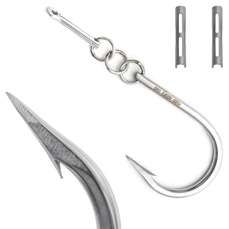Fudo Tuna Ringed Eye Hooks - 2 Pack - Size 8/0